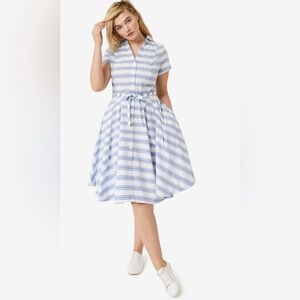 Ellos Women's Plus Size Sandy Shirtwaist Dress Size 1X NWOT